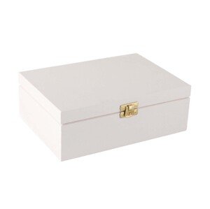 Dřevěná krabička 22 x 16 cm bílá