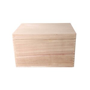 Dřevěný box s víkem- povrchové oděrky