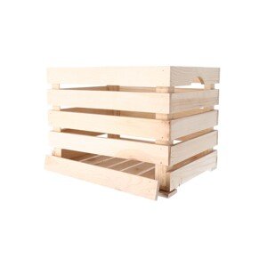 Dřevěná bedýnka 40 x 30 x 30 cm - uvolněné  lišty