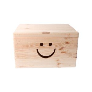 Dřevěný box s úsměvem - II. jakost