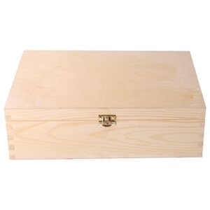 Dřevěná krabička - prasklina na víku