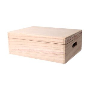 Dřevěný box s víkem - nedoléhá víko
