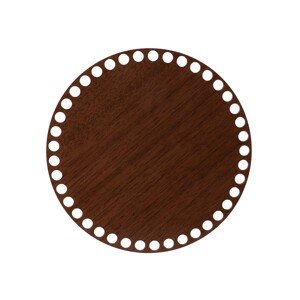 Dřevěné dno/víko na košík - kruh ořech Zvolte variantu:: 13 cm