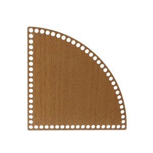 Dřevěné dno/víko na košík - kruhová výseč dub Zvolte variantu:: 15x15 cm
