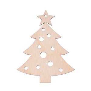 Dřevěná vánoční ozdoba - stromeček