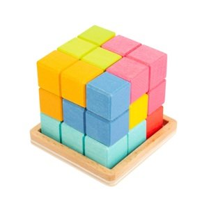 Dřevěná hra - 3D tetris