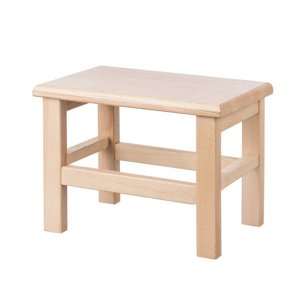 Dřevěná hranatá stolička