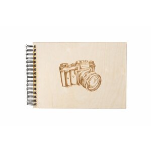 Dřevěné fotoalbum A4 - Fotoaparát