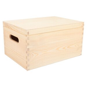 Dřevěný box s víkem 35 x 25 x 18 cm