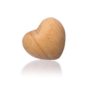Srdíčko dřevěné 3D velké