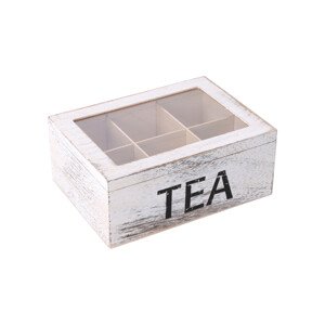 Dřevěný čajový box