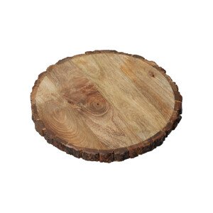 Podložka z mangového dřeva s kůrou - 30 cm