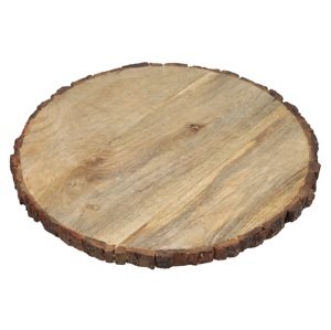 Podložka z mangového dřeva s kůrou - 39 cm