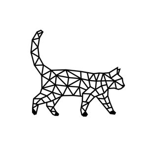 Nástěnné dřevěné puzzle - Kočka