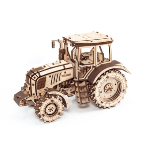 Dřevěné mechanické 3D puzzle - Traktor Belarus-2022