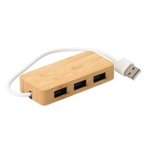 Bambusový USB rozbočovač - 3 porty
