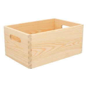 Dřevěné úložné boxy