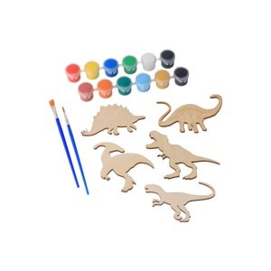 Sada barev se 2 štětci a výřezy Zvolte variantu:: Dinosauři