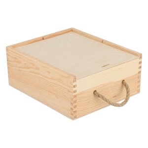 Dřevěná krabička na 4 medy
